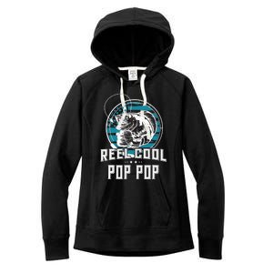 Gift For Fathers Day Tee - Reel Cool Pop Pop Fishing Women's Fleece Hoodie