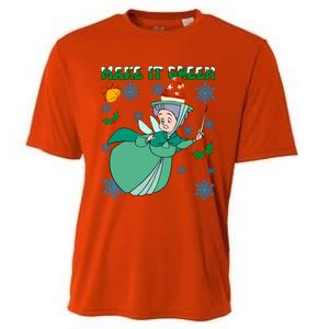 Good Fairy Fauna Make It Green Fauna Christmas Lights Cooling Performance Crew T-Shirt