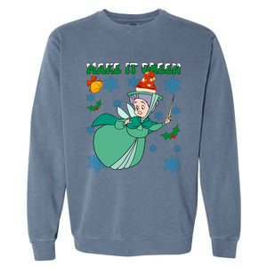 Good Fairy Fauna Make It Green Fauna Christmas Lights Garment-Dyed Sweatshirt