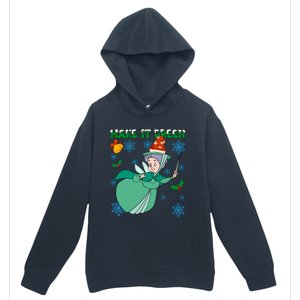 Good Fairy Fauna Make It Green Fauna Christmas Lights Urban Pullover Hoodie