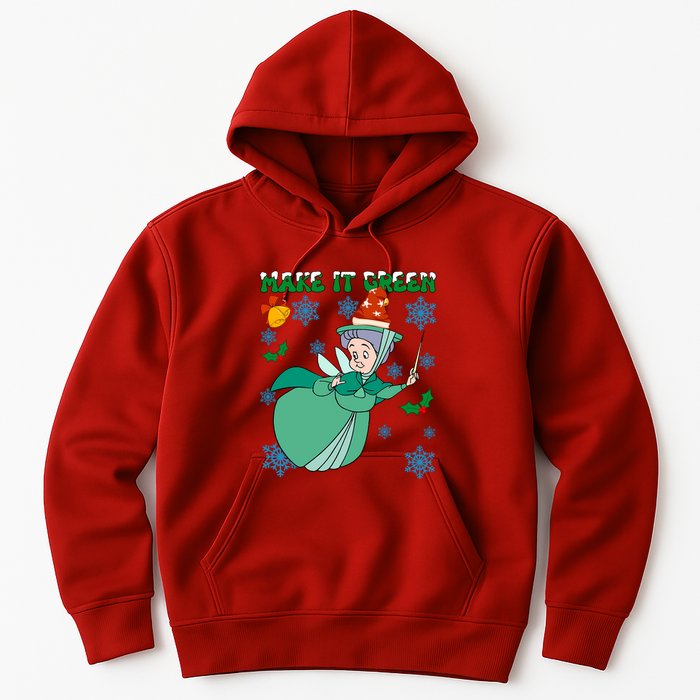 Good Fairy Fauna Make It Green Fauna Christmas Lights Hoodie