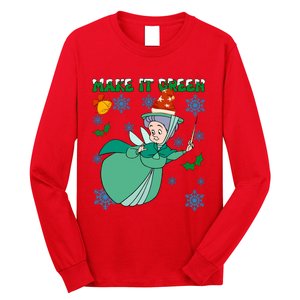 Good Fairy Fauna Make It Green Fauna Christmas Lights Long Sleeve Shirt