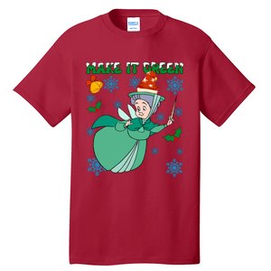 Good Fairy Fauna Make It Green Fauna Christmas Lights Tall T-Shirt