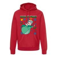 Good Fairy Fauna Make It Green Fauna Christmas Lights Premium Hoodie