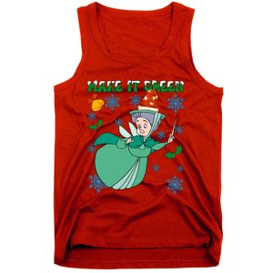 Good Fairy Fauna Make It Green Fauna Christmas Lights Tank Top