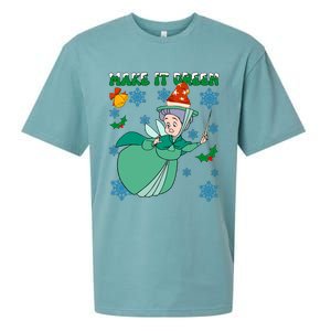 Good Fairy Fauna Make It Green Fauna Christmas Lights Sueded Cloud Jersey T-Shirt