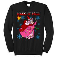 Good Fairy Flora Make It Flora Christmas Lights Sweatshirt