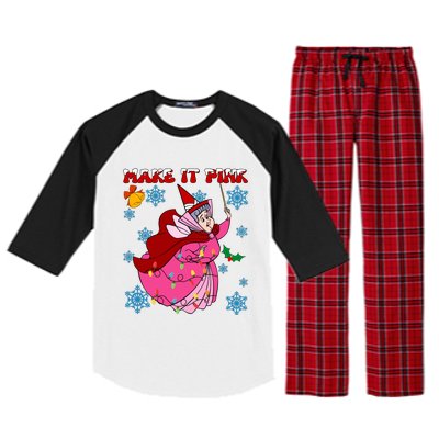 Good Fairy Flora Make It Flora Christmas Lights Raglan Sleeve Pajama Set