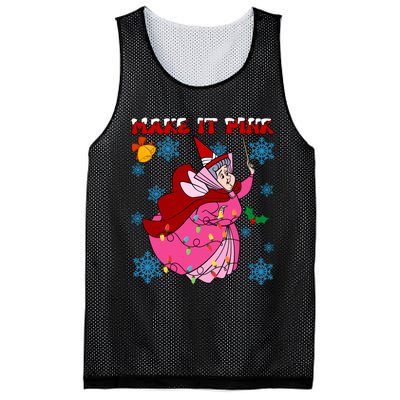 Good Fairy Flora Make It Flora Christmas Lights Mesh Reversible Basketball Jersey Tank