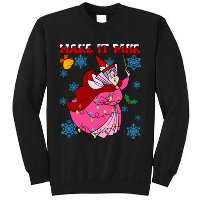 Good Fairy Flora Make It Flora Christmas Lights Tall Sweatshirt