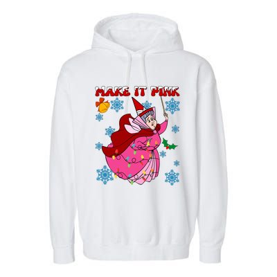 Good Fairy Flora Make It Flora Christmas Lights Garment-Dyed Fleece Hoodie