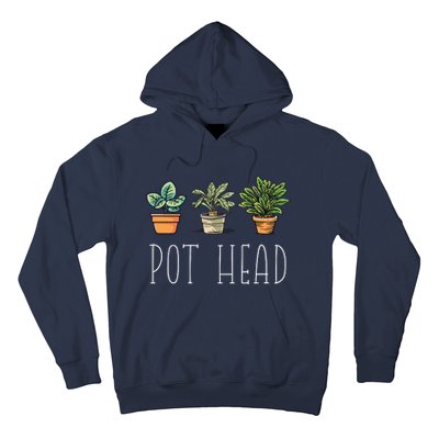 Gardening Farmer Funny Pot Head Plants Gardener Mom Hoodie