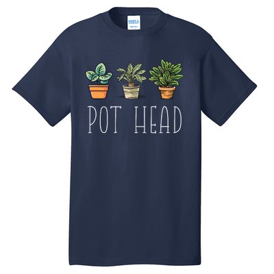 Gardening Farmer Funny Pot Head Plants Gardener Mom Tall T-Shirt