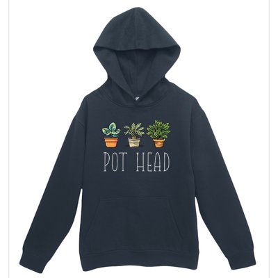 Gardening Farmer Funny Pot Head Plants Gardener Mom Urban Pullover Hoodie