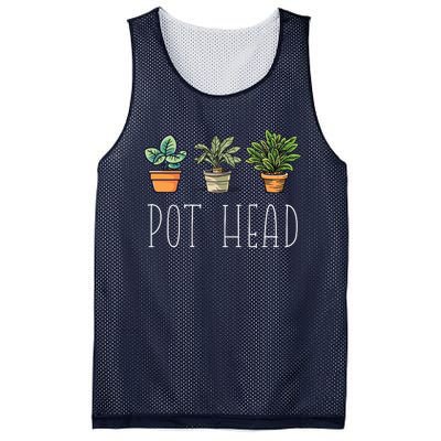 Gardening Farmer Funny Pot Head Plants Gardener Mom Mesh Reversible Basketball Jersey Tank