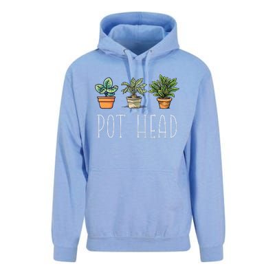 Gardening Farmer Funny Pot Head Plants Gardener Mom Unisex Surf Hoodie