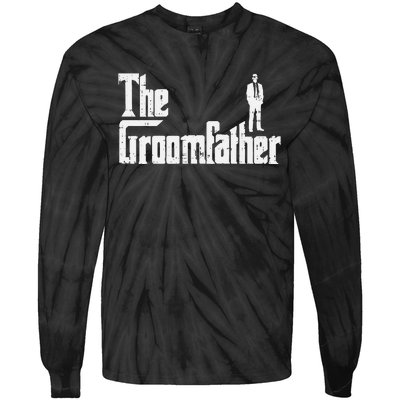 Groom Father Funny Wedding Party Rehearsal Dinner Dad Tie-Dye Long Sleeve Shirt