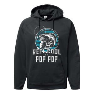 Gift For Fathers Day Reel Cool Pop Pop Fishing Performance Fleece Hoodie