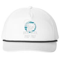 Gift For Fathers Day Reel Cool Pop Pop Fishing Snapback Five-Panel Rope Hat