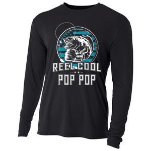 Gift For Fathers Day Reel Cool Pop Pop Fishing Cooling Performance Long Sleeve Crew