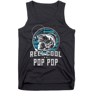 Gift For Fathers Day Reel Cool Pop Pop Fishing Tank Top