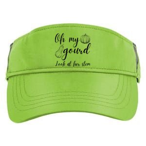 Gourd Funny Fall Pun Oh My Gourd Great Gift Adult Drive Performance Visor