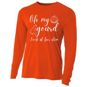 Gourd Funny Fall Pun Oh My Gourd Great Gift Cooling Performance Long Sleeve Crew