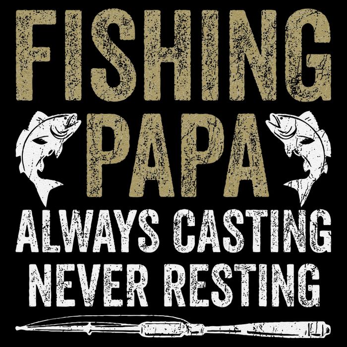 Grandpa Fishing Fishing Papa Always Casting Never Resting .Png City Backpack