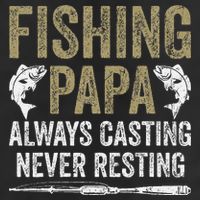 Grandpa Fishing Fishing Papa Always Casting Never Resting .Png Adult Drive Performance Visor