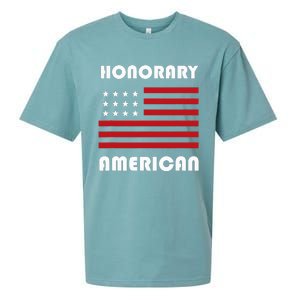 Gift For Foreign Exchange Students Funny Honorary American Sueded Cloud Jersey T-Shirt