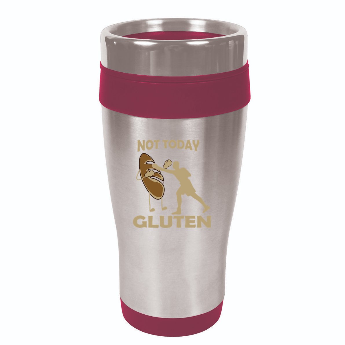 Gluten Free Funny Not Today Gluten 16oz Travel Tumbler