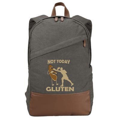 Gluten Free Funny Not Today Gluten Cotton Canvas Backpack