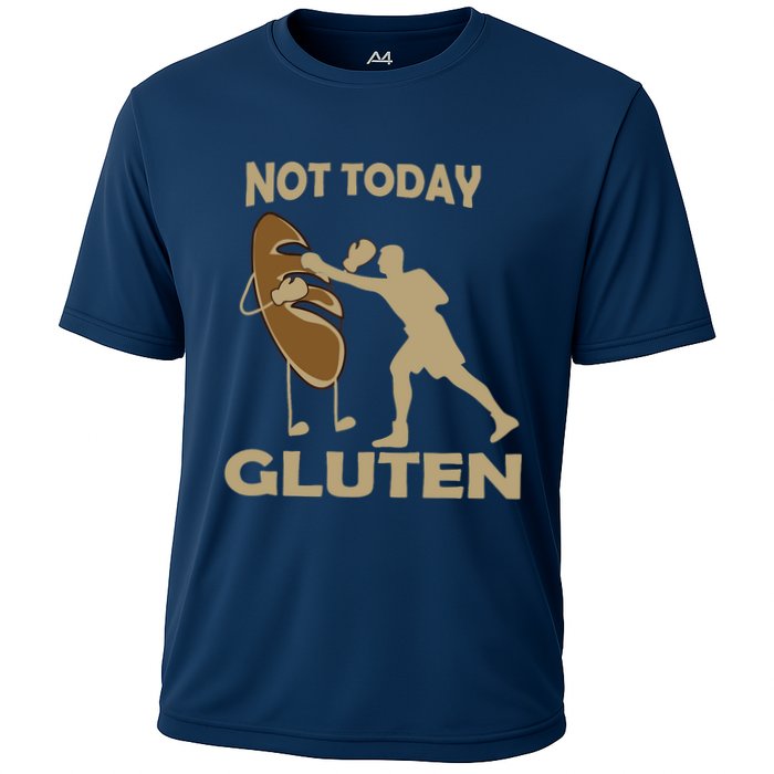 Gluten Free Funny Not Today Gluten Cooling Performance Crew T-Shirt
