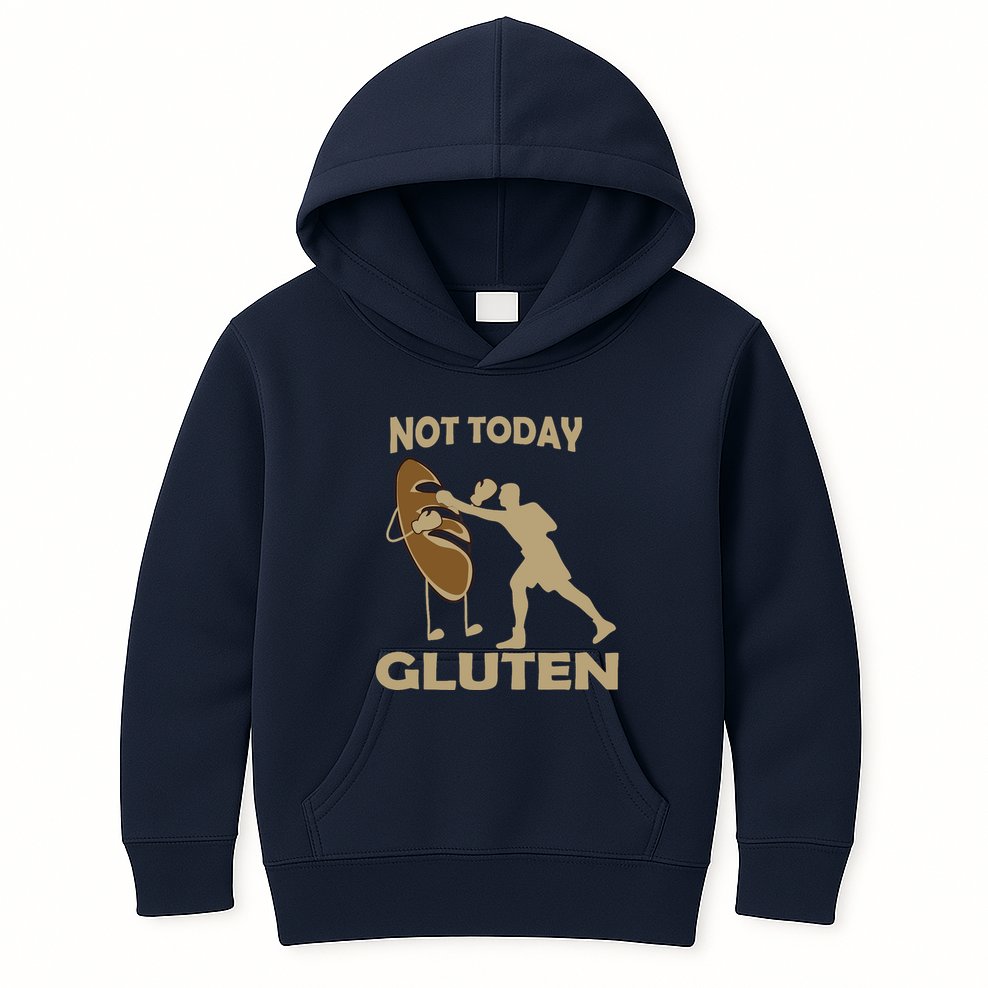 Gluten Free Funny Not Today Gluten Kids Hoodie