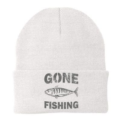 Gone Fishin Funny Bass Fishing Knit Cap Winter Beanie