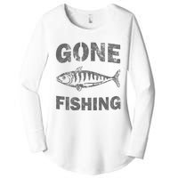 Gone Fishin Funny Bass Fishing Women's Perfect Tri Tunic Long Sleeve Shirt