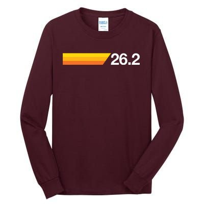 Gift For First Marathon 262 Marathoner Retro Runner Tall Long Sleeve T-Shirt