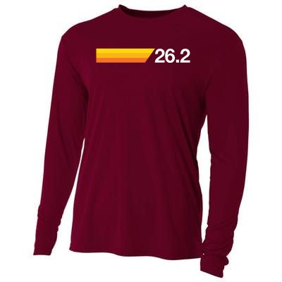 Gift For First Marathon 262 Marathoner Retro Runner Cooling Performance Long Sleeve Crew