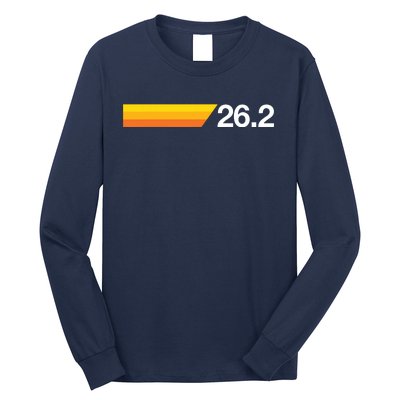 Gift For First Marathon 262 Marathoner Retro Runner Long Sleeve Shirt