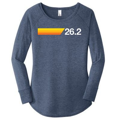 Gift For First Marathon 262 Marathoner Retro Runner Women's Perfect Tri Tunic Long Sleeve Shirt