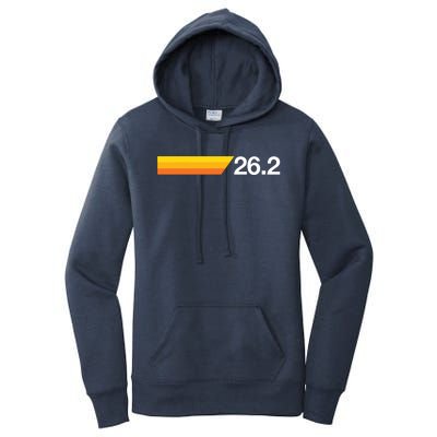 Gift For First Marathon 262 Marathoner Retro Runner Women's Pullover Hoodie