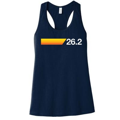 Gift For First Marathon 262 Marathoner Retro Runner Women's Racerback Tank