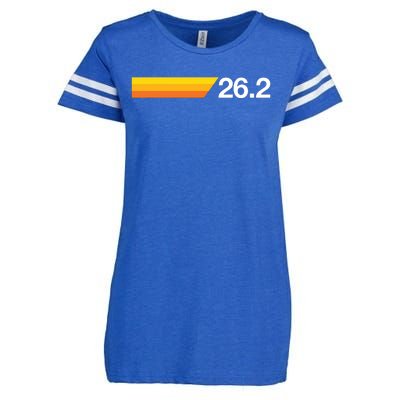 Gift For First Marathon 262 Marathoner Retro Runner Enza Ladies Jersey Football T-Shirt