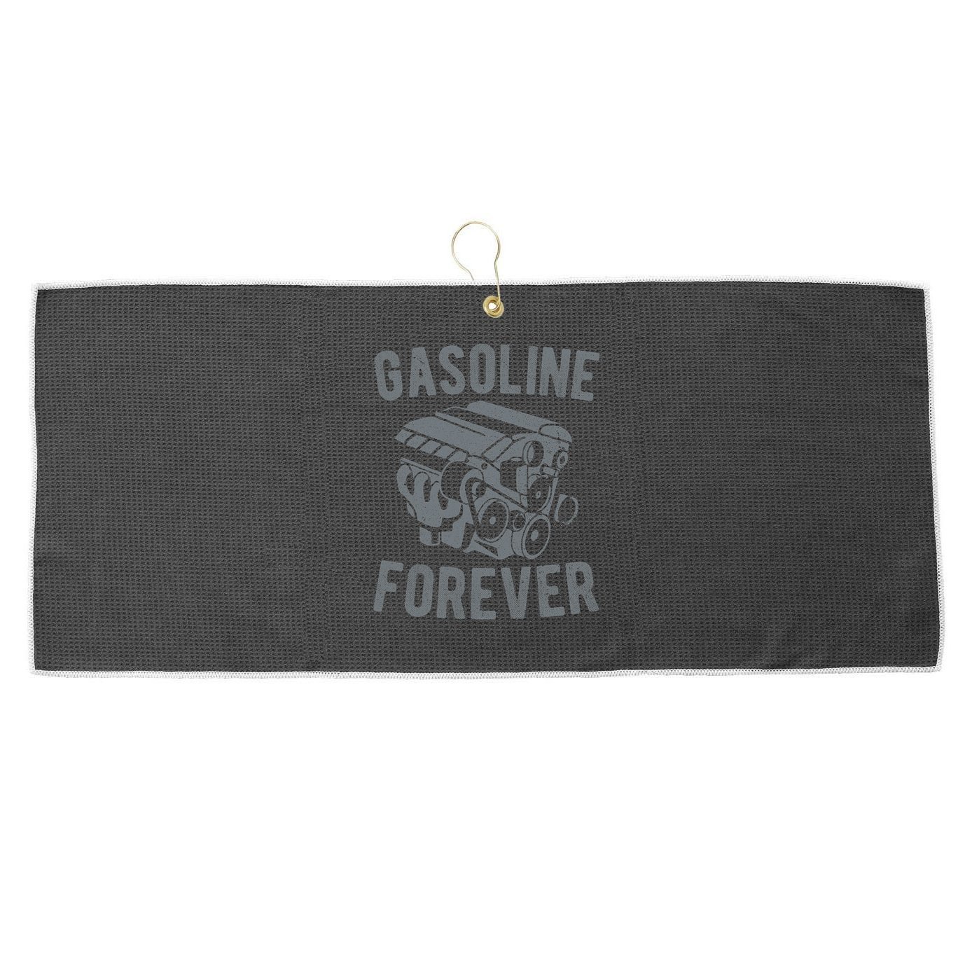 Gasoline Forever Funny Gasoline Gas Cars S Large Microfiber Waffle Golf Towel