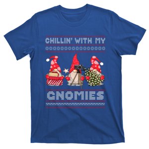 Gnome Family Funny Christmas Gift Chillin With My Gnomies Gift T-Shirt