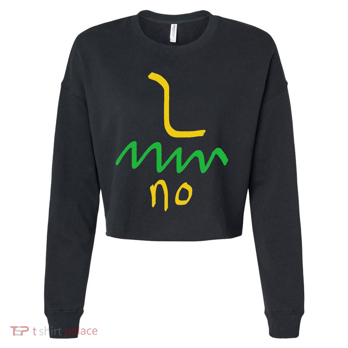 Gadsden Flag Funny Libertarian Snake 1776 America Freedom Cropped Pullover Crew