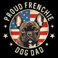 Gifts For French Bulldog Lovers  Proud Frenchie Dog Dad 16 in Basic Backpack