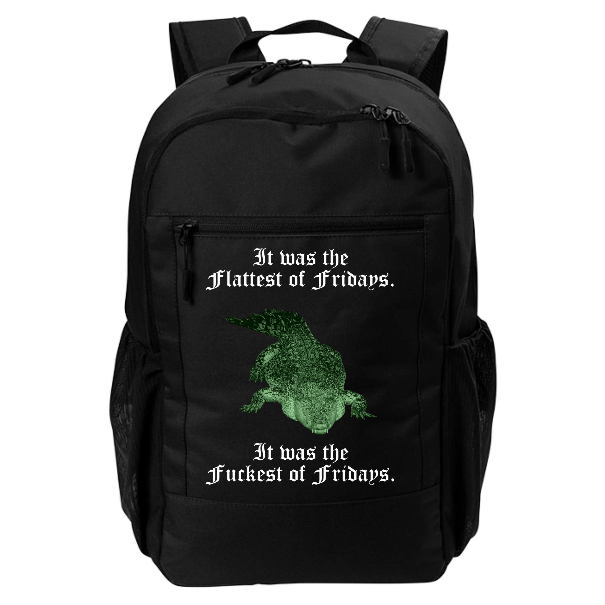 Gator Flat Fuck Friday's Funny Backpack