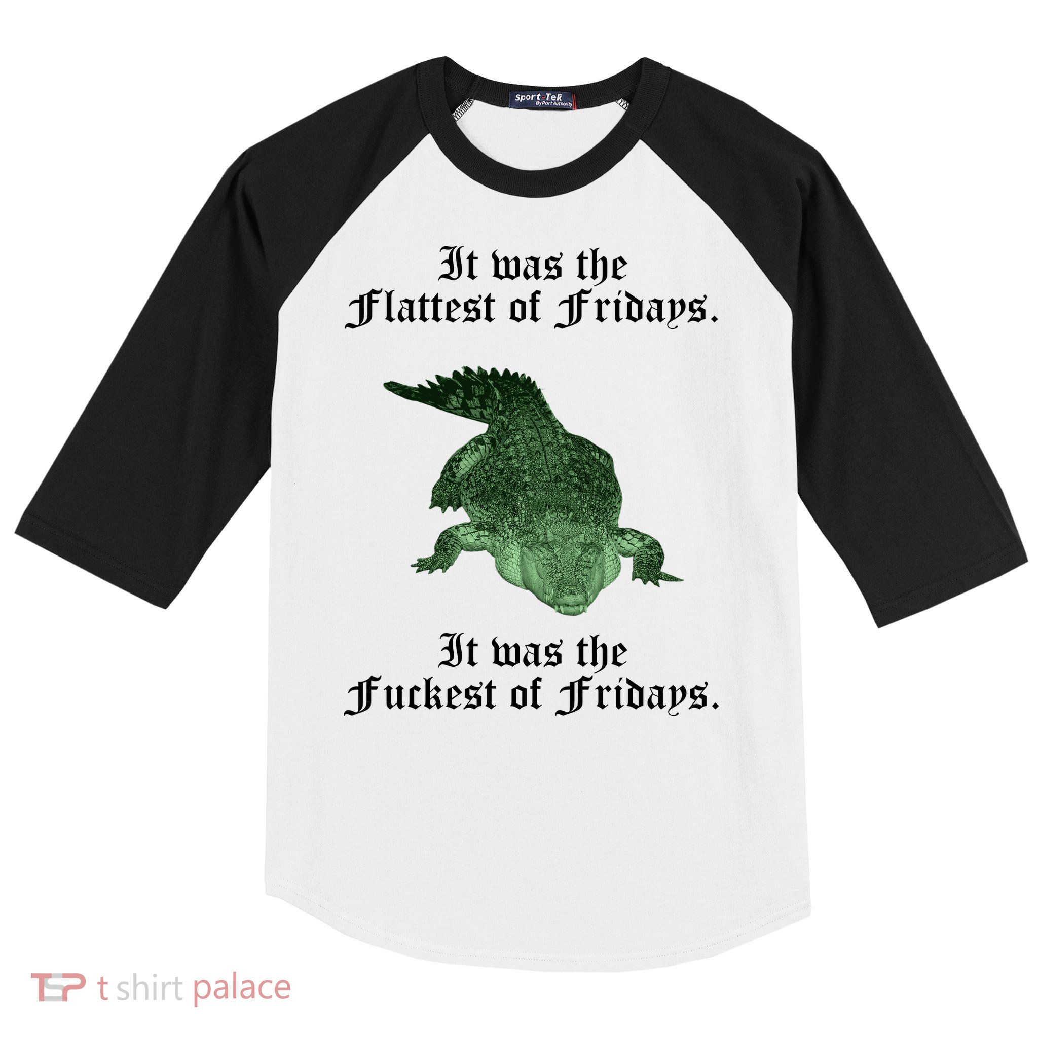 Gator Flat Fuck Friday's Funny Baseball Sleeve Shirt