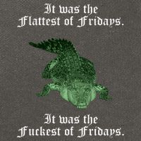 Gator Flat Fuck Friday's Funny Cotton Canvas Backpack